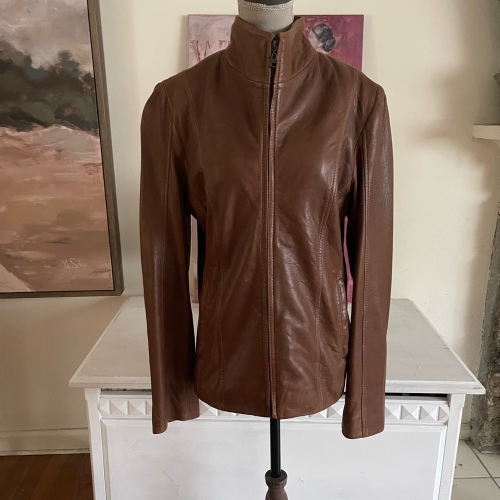 Marc New York Brown Leather Jacket